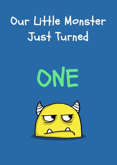 monster son Birthday Card 12446 created by @MisterDave