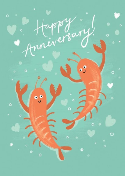 lobster adult Anniversary Card 17194 created by Stormy Knight