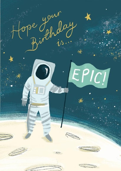 epic astronaut Birthday Card 17197 created by Stormy Knight