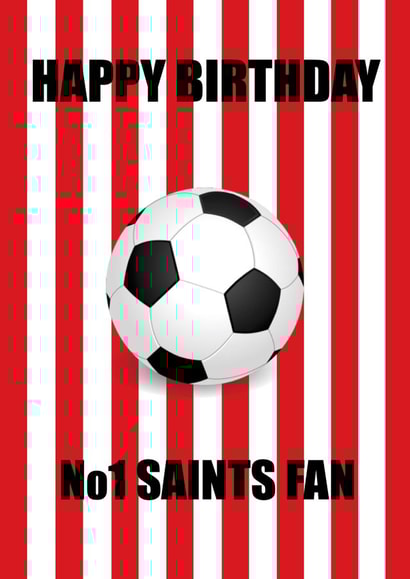 football saints Birthday Card 19140 created by Butlin Designs