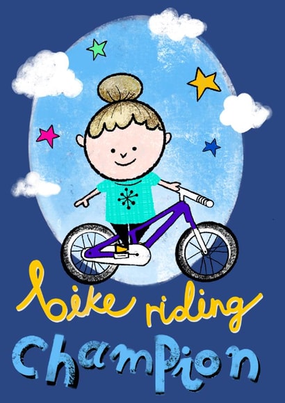 bike cycle Just because Card 16592 created by Amy Chadney