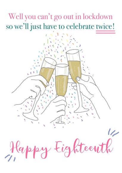 Party Lockdown Birthday Card 39269 created by Emma Keight