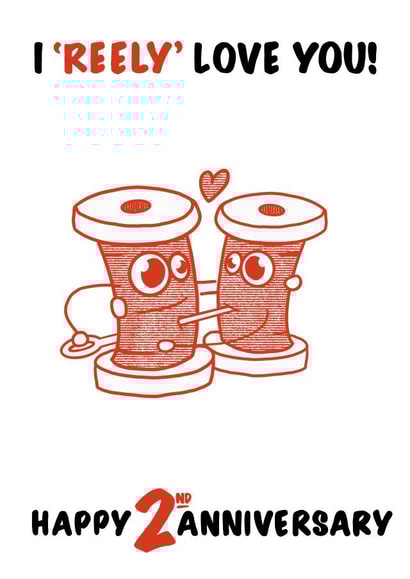 cotton anniversary 2nd anniversary Card 36692 created by Colossal Studio