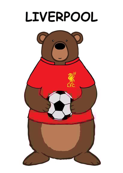 liverpool football Birthday Card 13160 created by CARDTOON