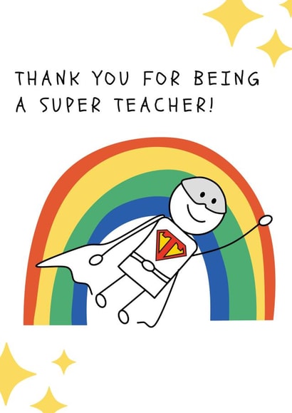 thank you rainbow Thank You Card 19122 created by A note with love