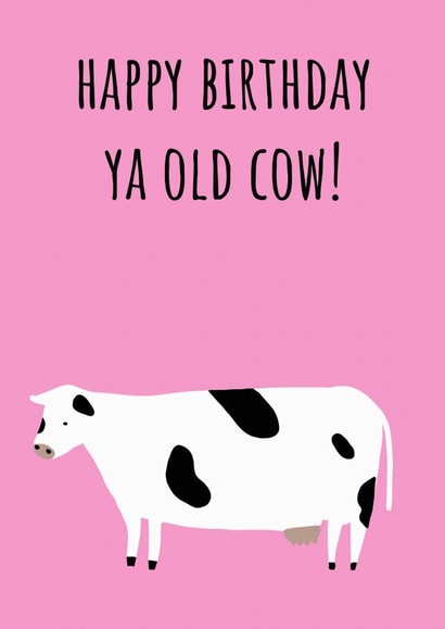 cow old Birthday Card 18906 created by Alicia Ard