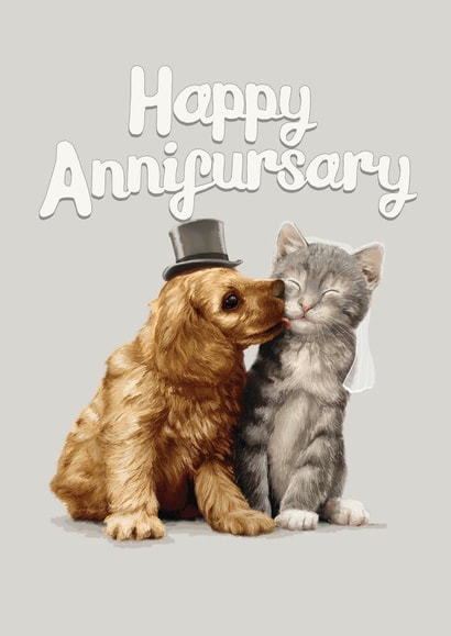 cute funny Anniversary Card 15620 created by Fasanian Artistry