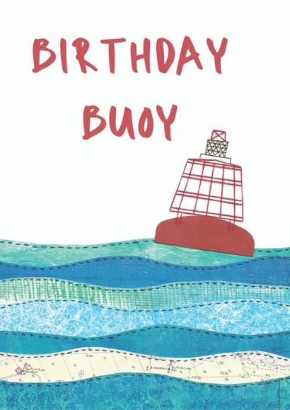 Birthday Buoy (Boy) nautical card created by NaviStitch