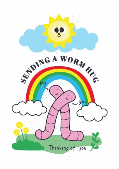 Thinking of You Worm Hug Card created by Creative Joy