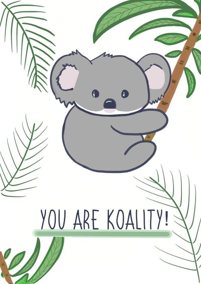 koality pun Thank You Card 19307 created by BonDoodle