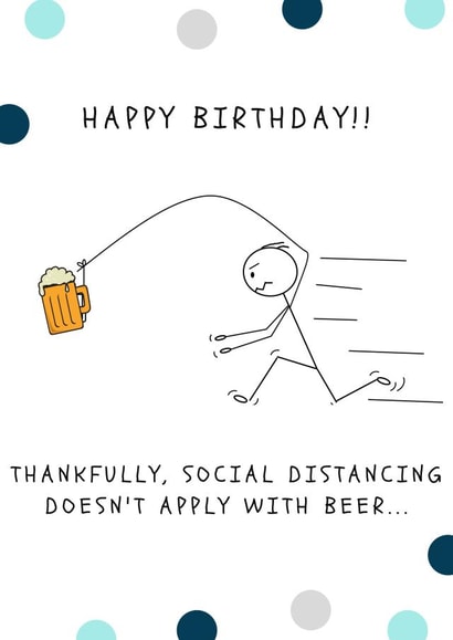 funny beer Birthday Card 43761 created by A note with love
