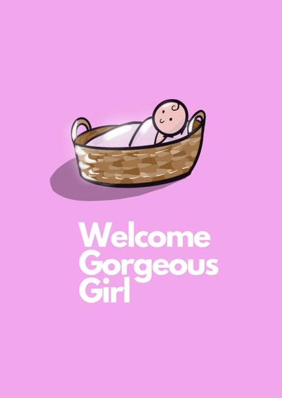 Baby girl Card 42858 created by Boy Oh Boy Designs