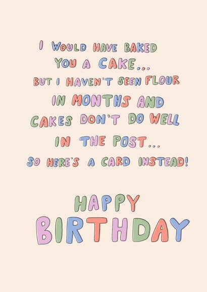 cake flour Birthday Card 43709 created by Designed By Her