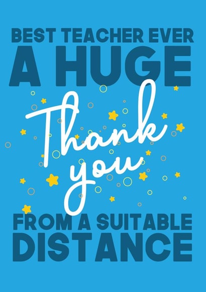 teacher best Thank You Card 40135 created by WillyBee