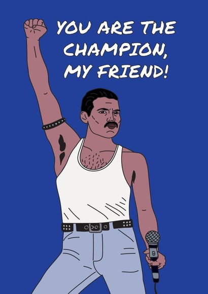 Freddie Mercury Queen Birthday Card 14322 created by Dottie Mottie