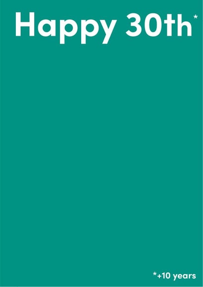 +10 years 40th birthday card created by spraoi