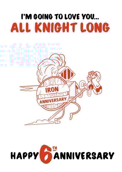 iron 6th Anniversary Card 13423 created by Colossal Studio