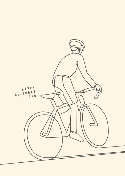 Cycling Bike Birthday Card 11646 created by The Sunday Cyclist