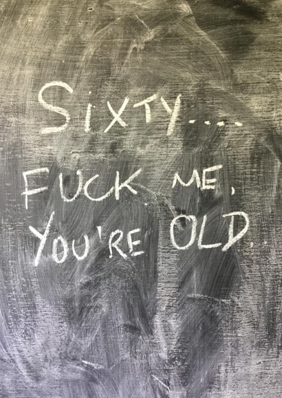 60 60th Birthday Card 15113 created by Hot Balloon Art