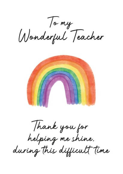 rainbow lockdown Thank You Card 40932 created by Created by joy
