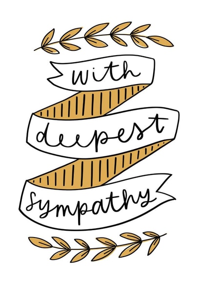 deepest sympathy Sympathy Card 14082 created by Violet and Alfie