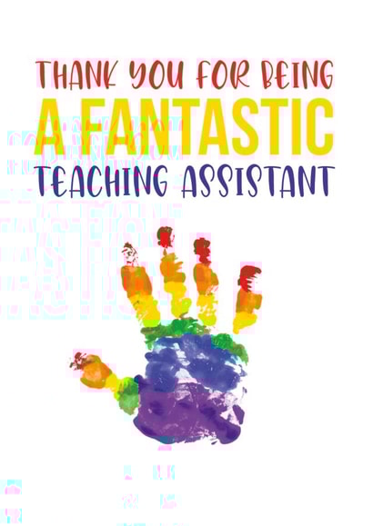 hand print Thank You Card 16406 created by Created by joy