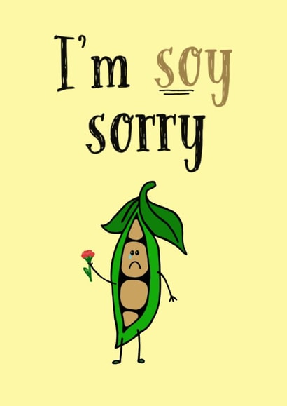 Sorry Soy Sorry Card 11009 created by Meg Makes It