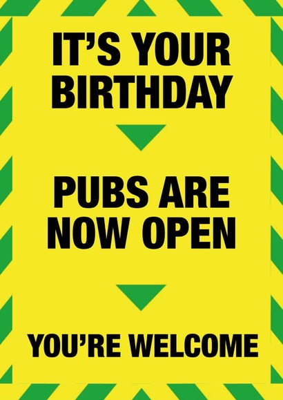 Pub Boris Birthday Card 33637 created by @linesbehind