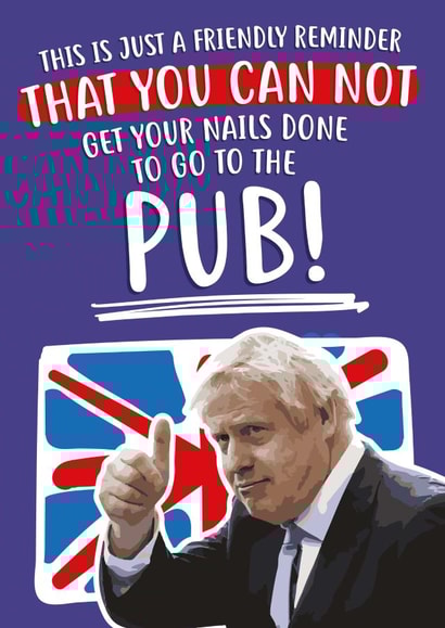 Boris Boris Johnson Birthday Card 33645 created by @linesbehind