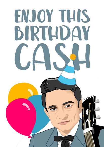 johnny cash Birthday Card 4149 created by The Cake Thief