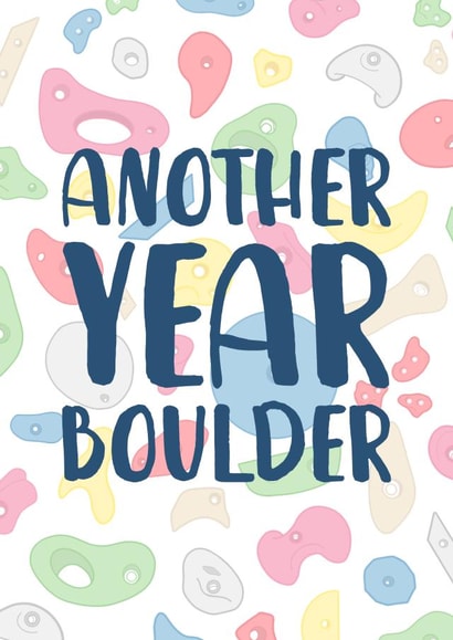 rock climbing Birthday Card 4150 created by The Cake Thief