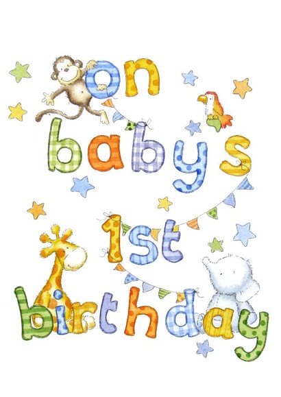 1 1st Birthday Card 16531 created by Kate Garrett