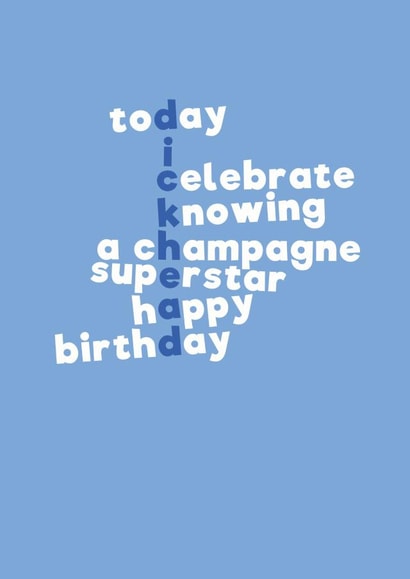 dickhead rude Birthday Card 11746 created by Mean Little Cards