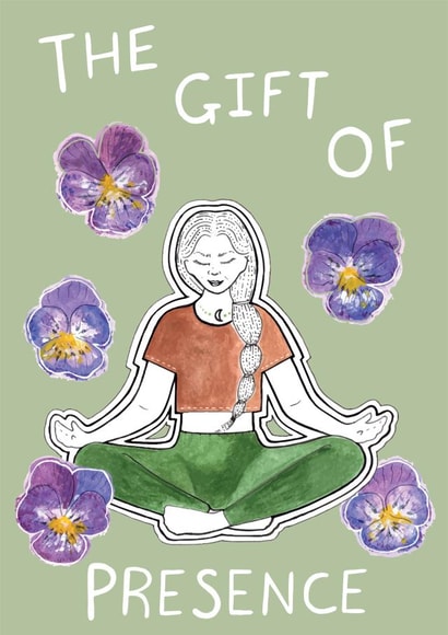 yoga meditation Card 27408 created by ROSE + DAFF