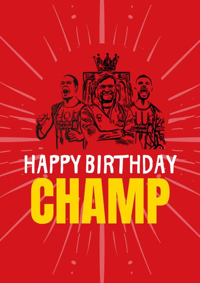 liverpool premier league Birthday Card 12386 created by Original Fox Cards