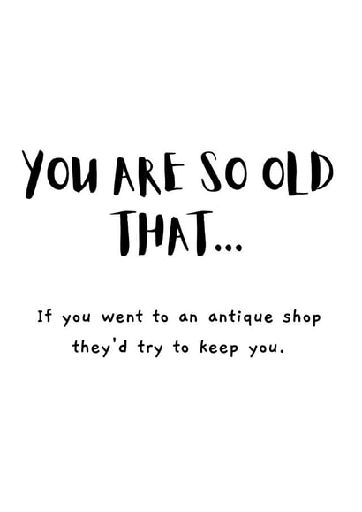 antique funny Birthday Card 14905 created by original fox designs