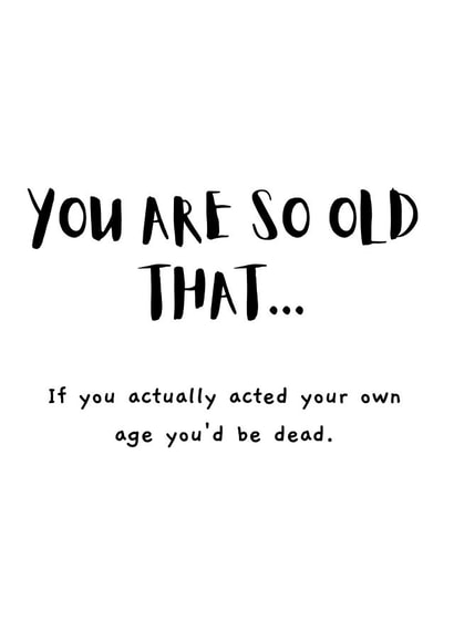 funny banter Birthday Card 14907 created by original fox designs