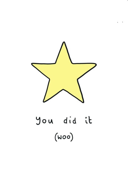 congratulations star Exams Card 15659 created by Hannah Can't Draw