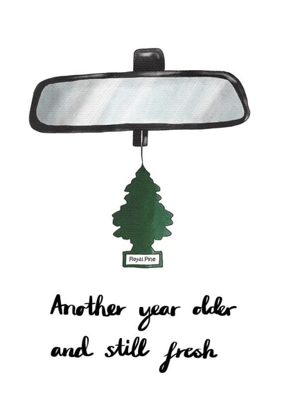 fresh car Birthday Card 17348 created by AVO-CARDO