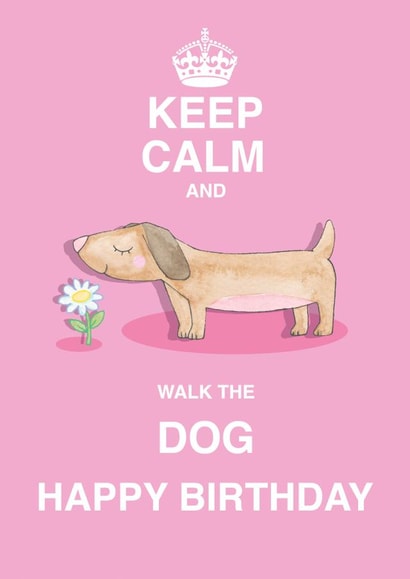 keep calm Birthday Card 2409 created by Siobhan at april rose