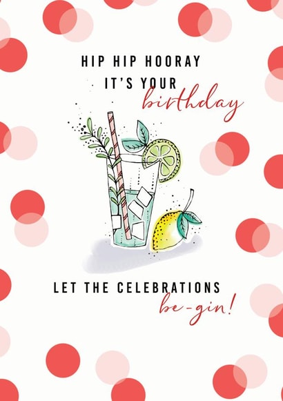 hip hip hooray celebrations Birthday Card 19449 created by Leebee Designs