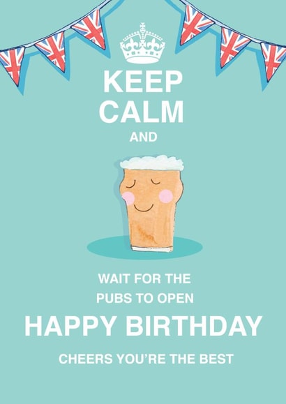 keep calm Birthday Card 25214 created by Siobhan at april rose