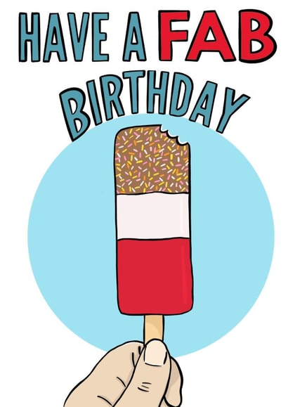 fab icelolly Birthday Card 19483 created by From Deanna