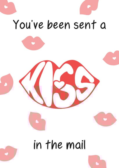 You've Been Sent a Kiss card created by Tessa Cheung