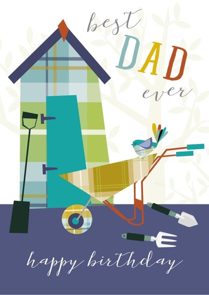 dad best Birthday Card 2075 created by Pink Pig