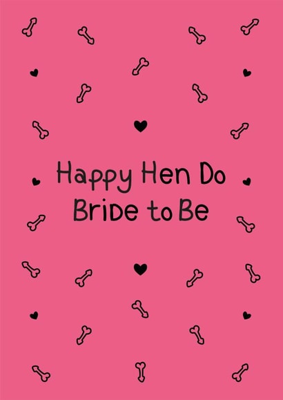Rude - willy - HEN DO card created by Holly Tillier