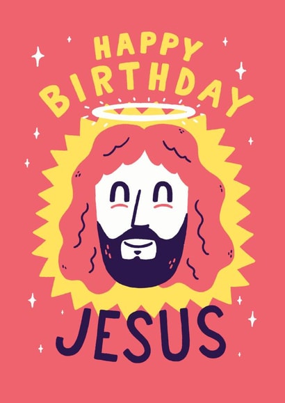 jesus happy birthday jesus Christmas Card 16969 created by Matt Joyce