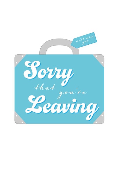 sorry leaving Leaving Card 18030 created by Alice Johnson Designs