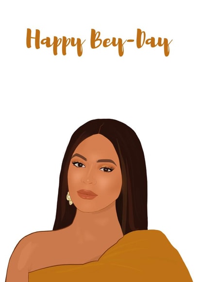 Beyonce Birthday card created by TEA Designs