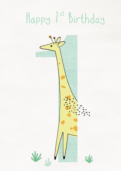 1 1st Birthday Card 14723 created by All The Best